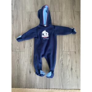 Vtg Baby Snoopy Snowsuit Peanuts Full Body Outerwear Baby Toddler 6-9 Months